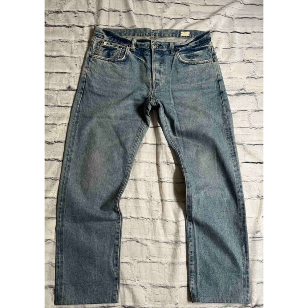 Edwin Japan Selvage Denim Jeans Mens 32x28 Light Wash Blue ESC33M Made in‎ Japan
